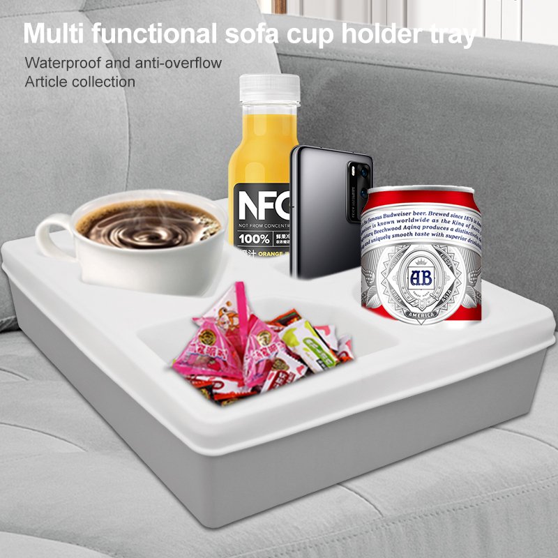 Hot selling silicone storage box, dustproof and storable snack cup holder tray, multifunctional anti overflow fixed cup holder