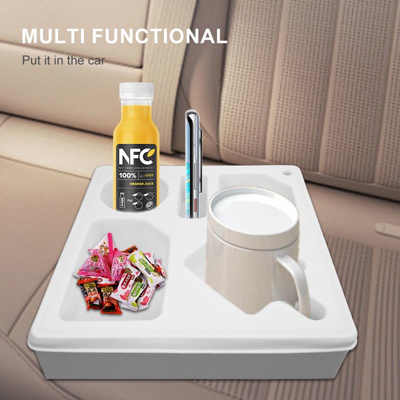 Hot selling silicone storage box, dustproof and storable snack cup holder tray, multifunctional anti overflow fixed cup holder