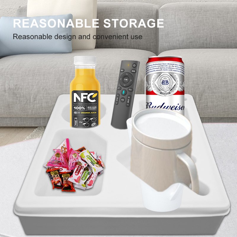 Hot selling silicone storage box, dustproof and storable snack cup holder tray, multifunctional anti overflow fixed cup holder