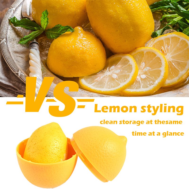 Lemon Fresh-keeping Box Plastic Sealed Fresh-keeping Anti-Oxidation Fruit Vegetable Refrigerator Freezer Storage Container Box