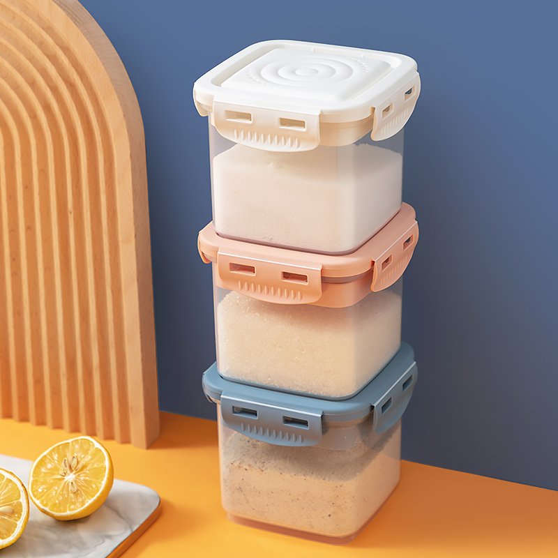 Plastic Containers For Food European Plastic Seasoning Box Kitchen Multi Spices Jar Spice Container Home Kitchen Storage