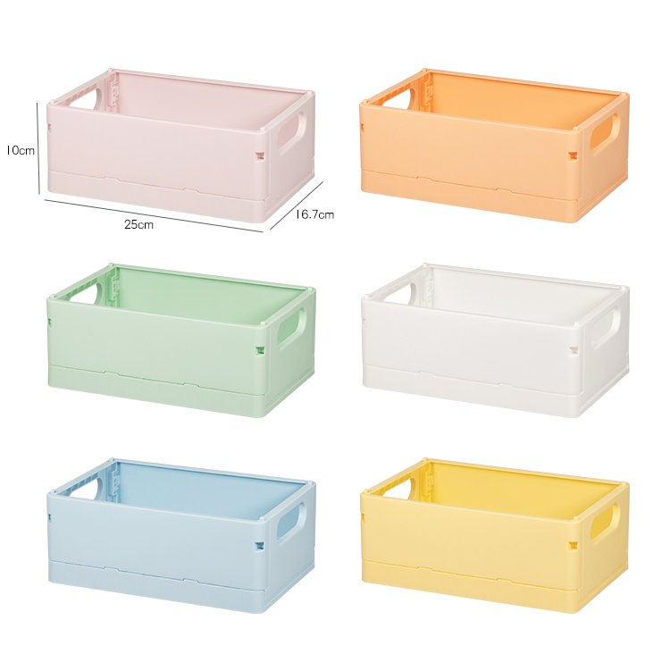 Shunxing New Product Plastic Foldable Storage Box Stackable Desktop Organizer Makeup Cosmetics Box Container Houses ODM OEM