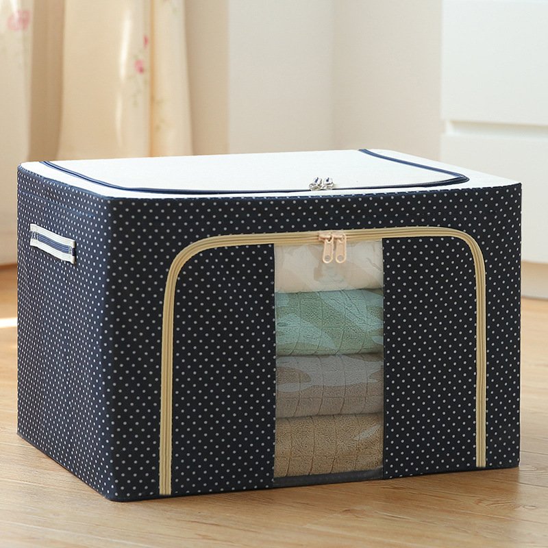 Cheap Hot Selling Clear Window Foldable Stackable Storage Bins Boxes Large Capacity Stackable Organizer With Steel Metal Frame