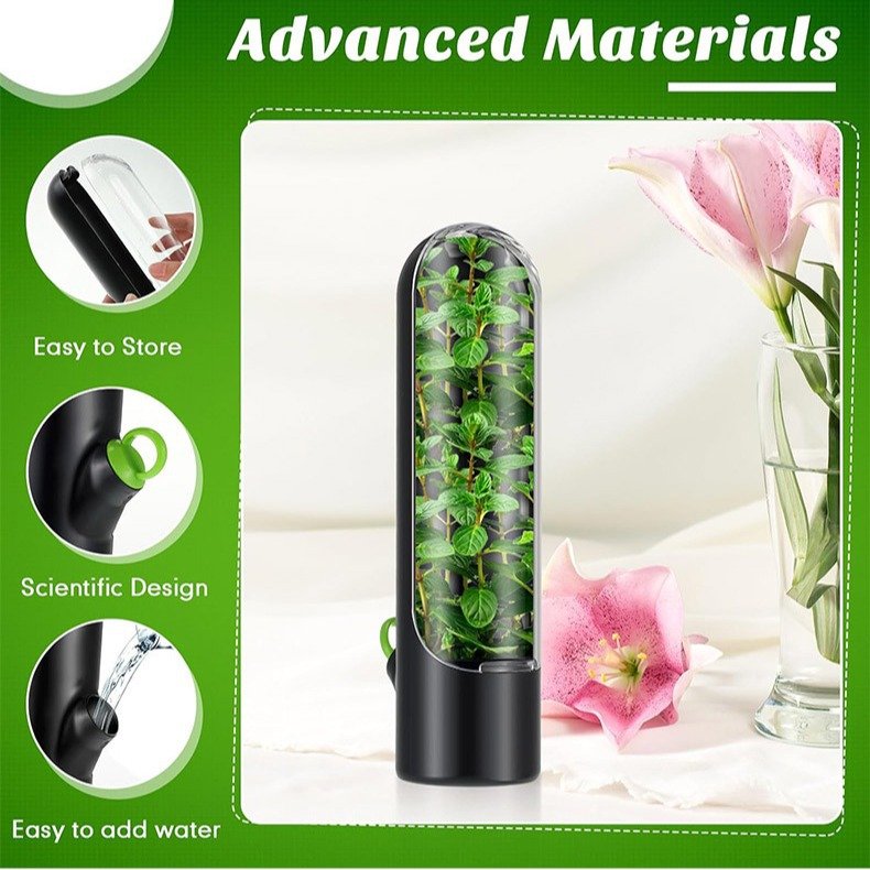 Herb Saved Pot Vanilla Vegetable Mint Asparagus Fresh-Keeping Plastic Storage Box for Home Kitchen Use