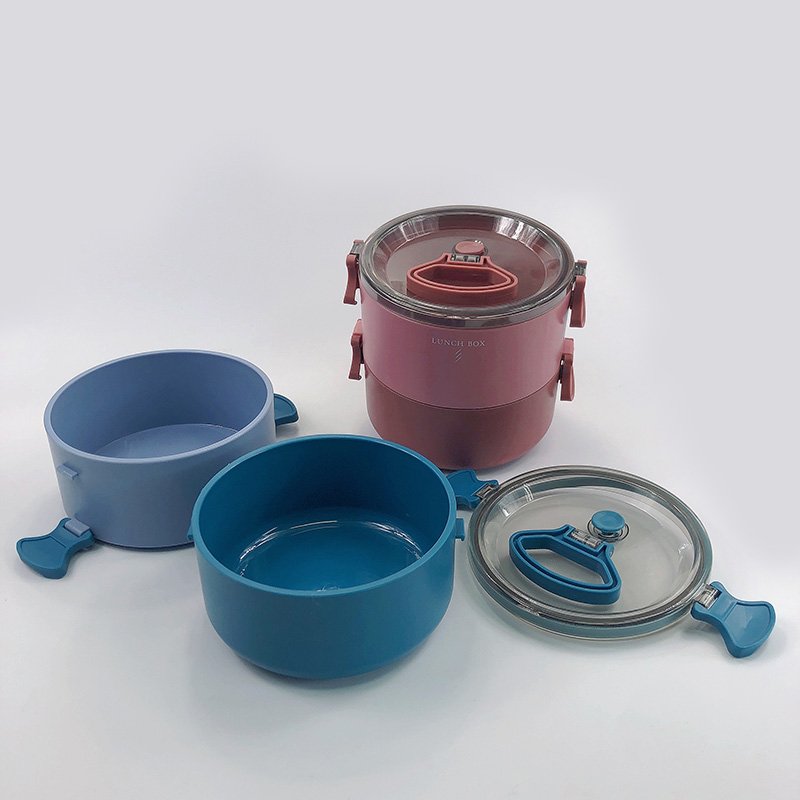 Portable Stackable Food Container Storage Boxes Bento Box Adult Lunch Box