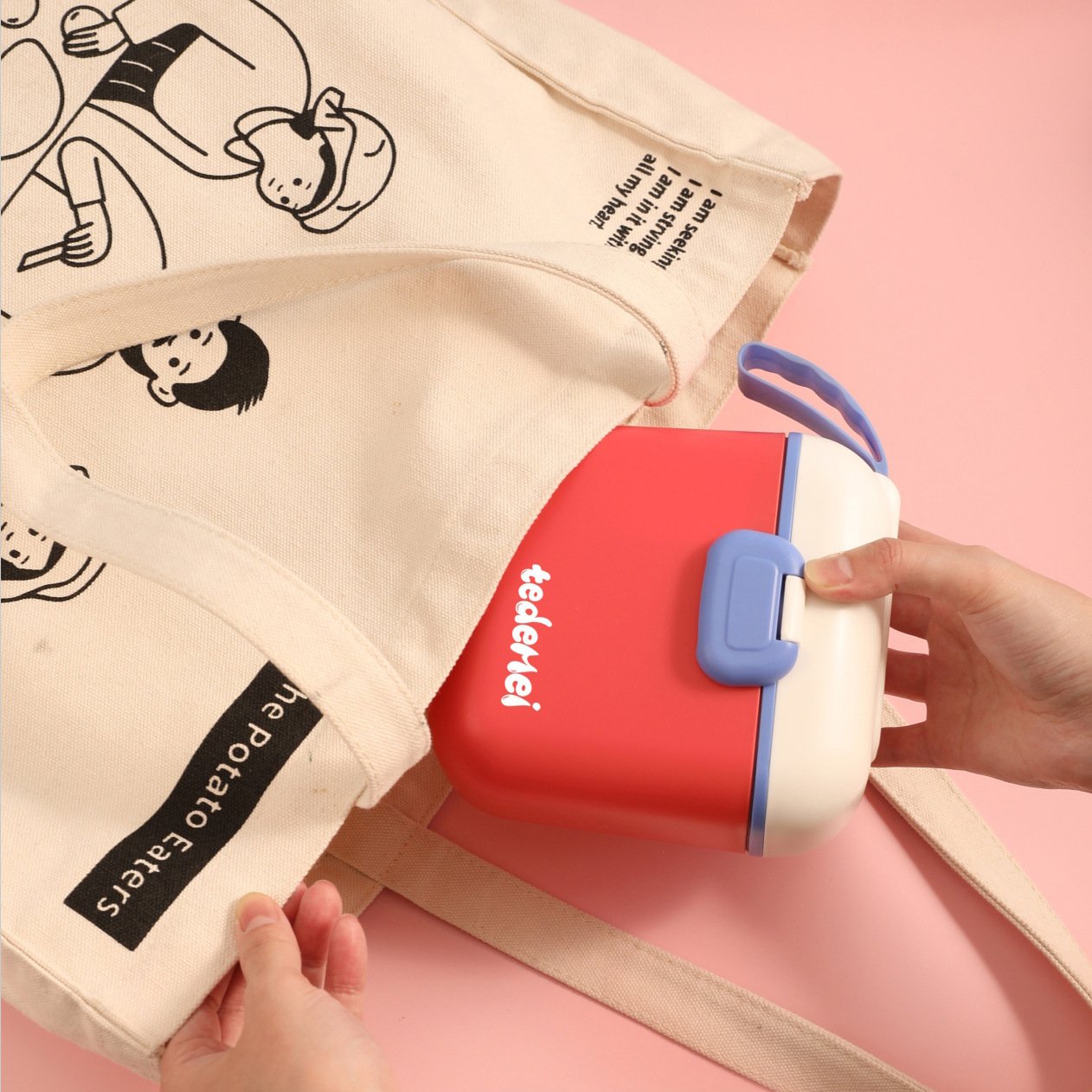 Hot Sale New Creative Portable Infant Food Storage Container Microwave Safe Colorful Baby Lunch Box Baby Travel Snack Box