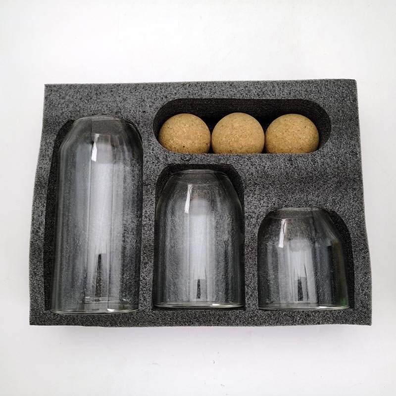Factory sales 5 Piece Set Airtight Food Storage Bottles Jars With Wood Seal Lid