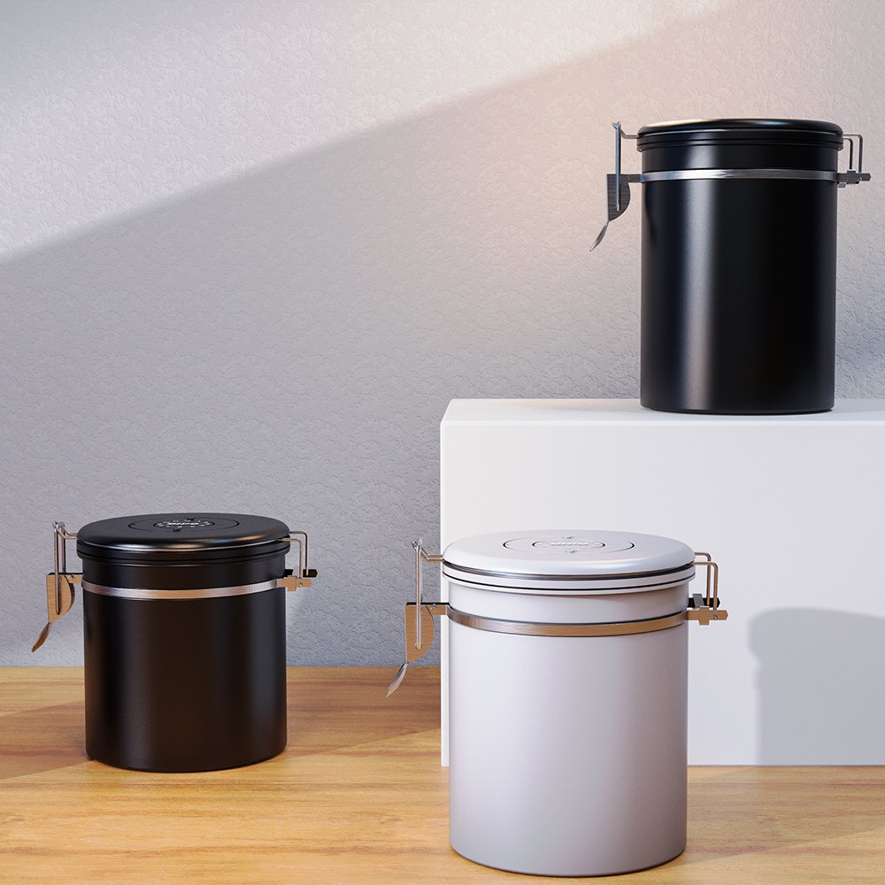 DHPO Wholesale Tea Tins Sugar Food Storage Jar Airtight Container Stainless Steel Tea Tin Coffee Canister