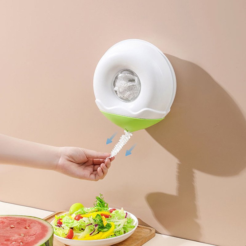 Plastic cling film cover Disposable fresh keeping bag Non punching multifunctional storage box