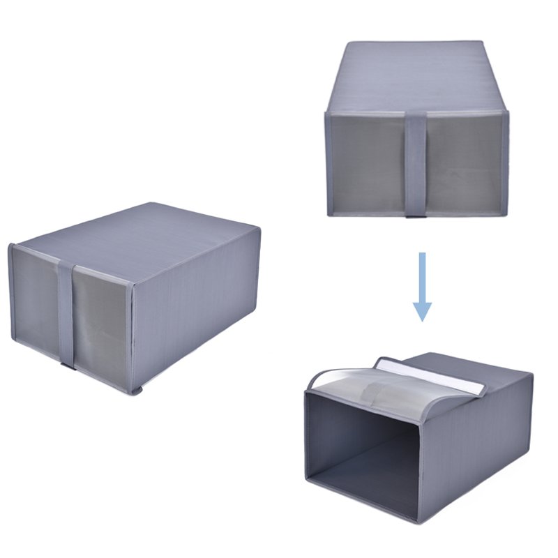 LINDON Home Closet Wardrobe Cube Organizer Folding Storage Boxes Bins with Lid