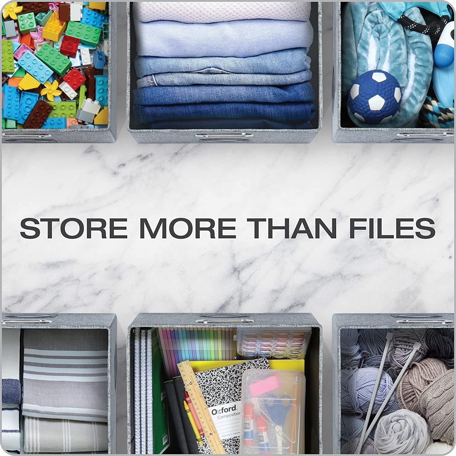 Hot Sale Felt Fabric File Storage Box Letter Legal Storage File Box Fabric File Storage Box with Lid