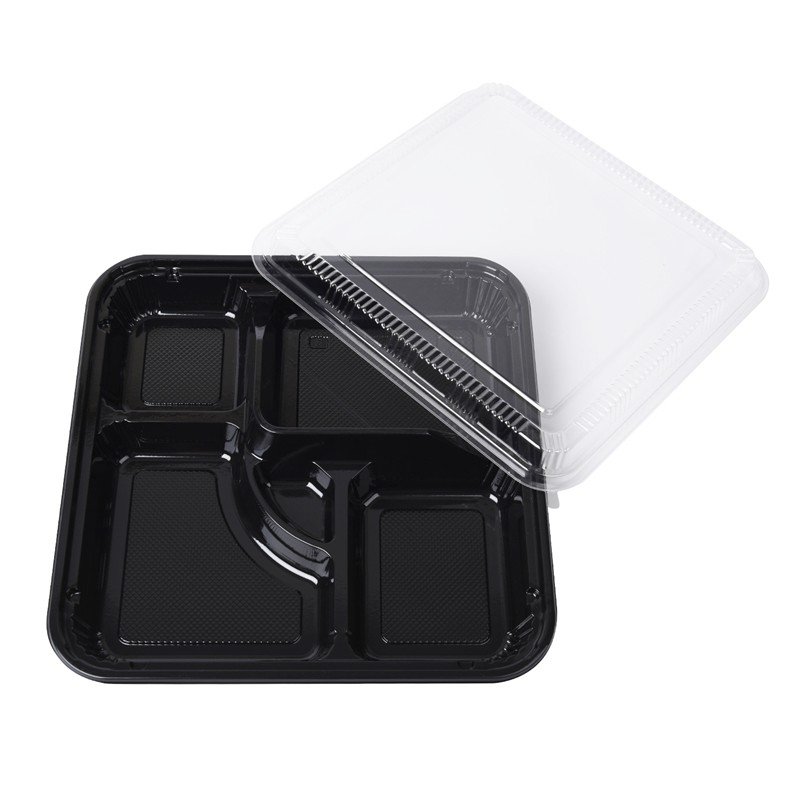 2021 Best Selling 5 Compartment Reusable Food Storage Containers with Lids/Meal Prep Container Food Storage