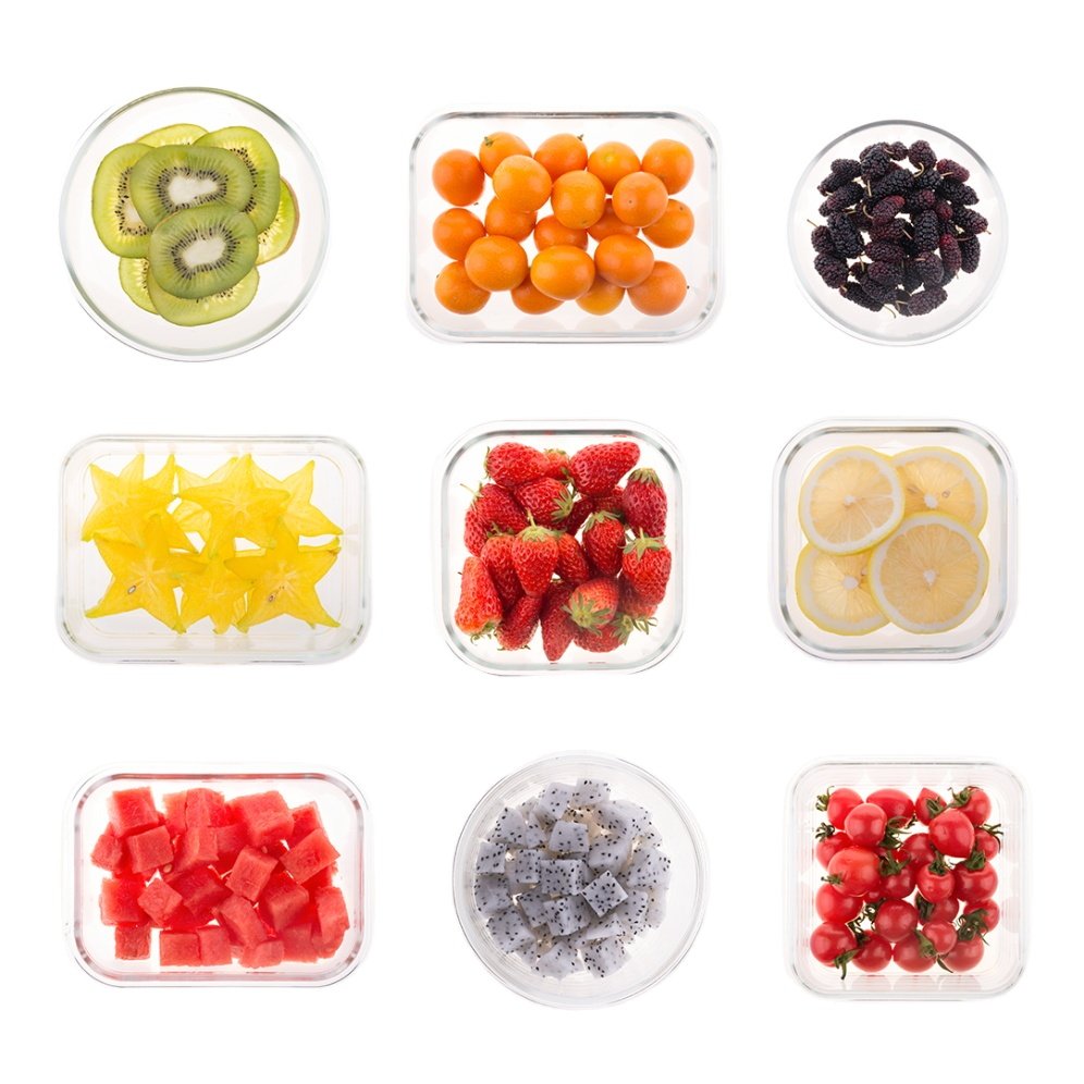 LINUO High borosilicate glass kitchen storage glass food container kitchen accessories