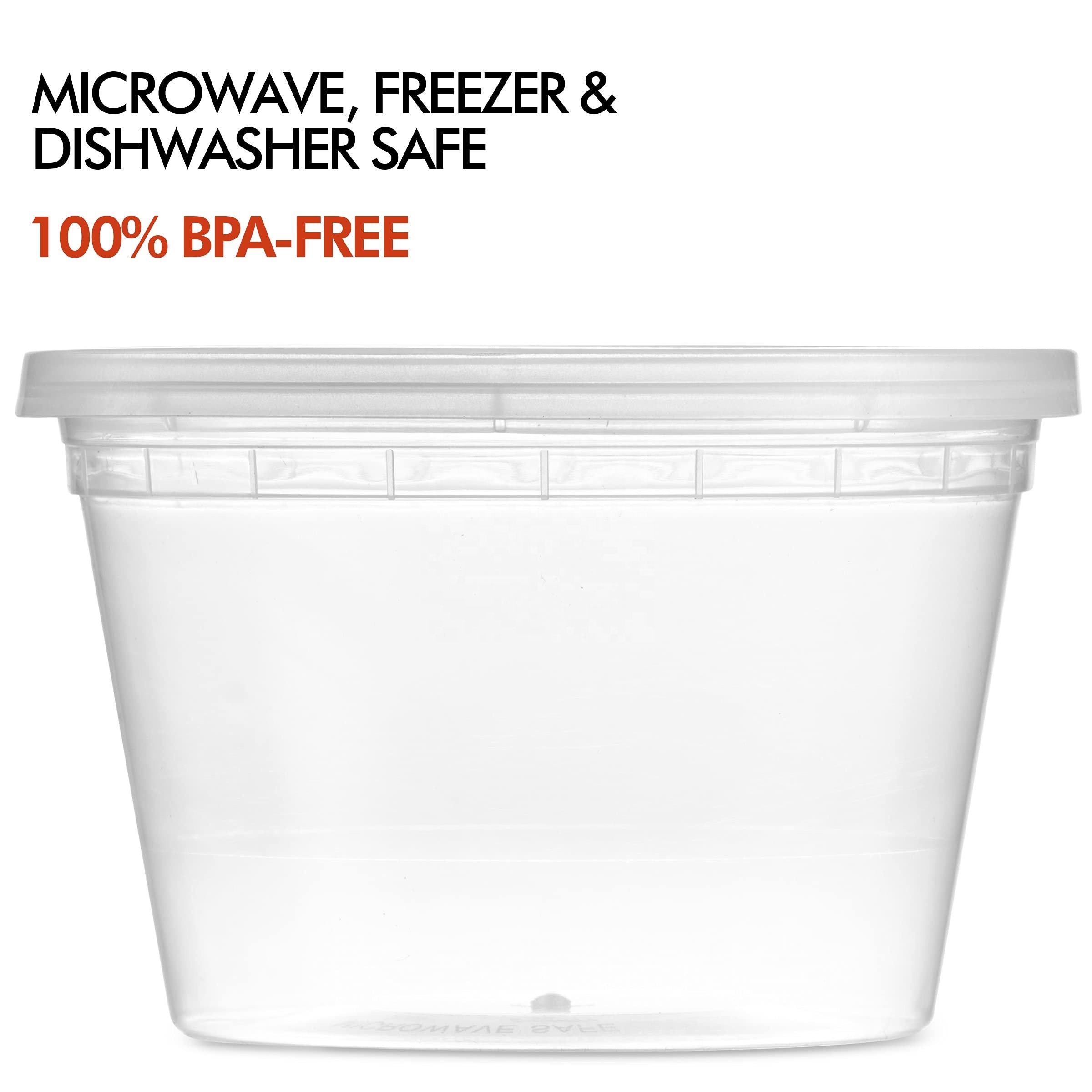Airtight Food Storage Takeout Meal Prep Containers Soup Hold Container with Lids