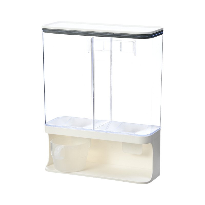 Choice Fun Eco-Friendly Food Storage Box Top Plastic Cereal Dispenser with Lid for Kitchen Travel Packaging Grain Rice Container