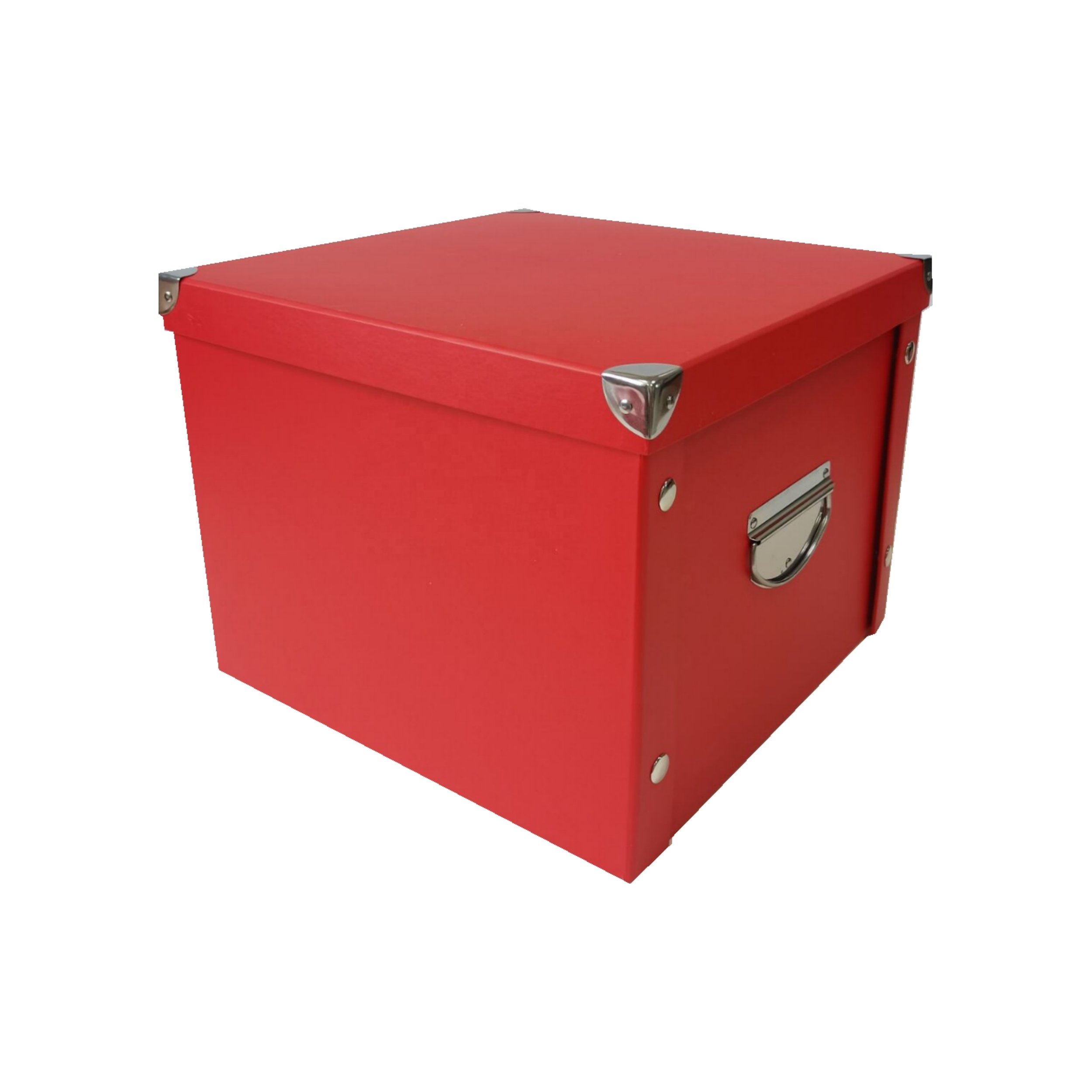 Custom desk organizer folding stationery box 13'x13'x10' paper box with handle cardboard collapsible storage box