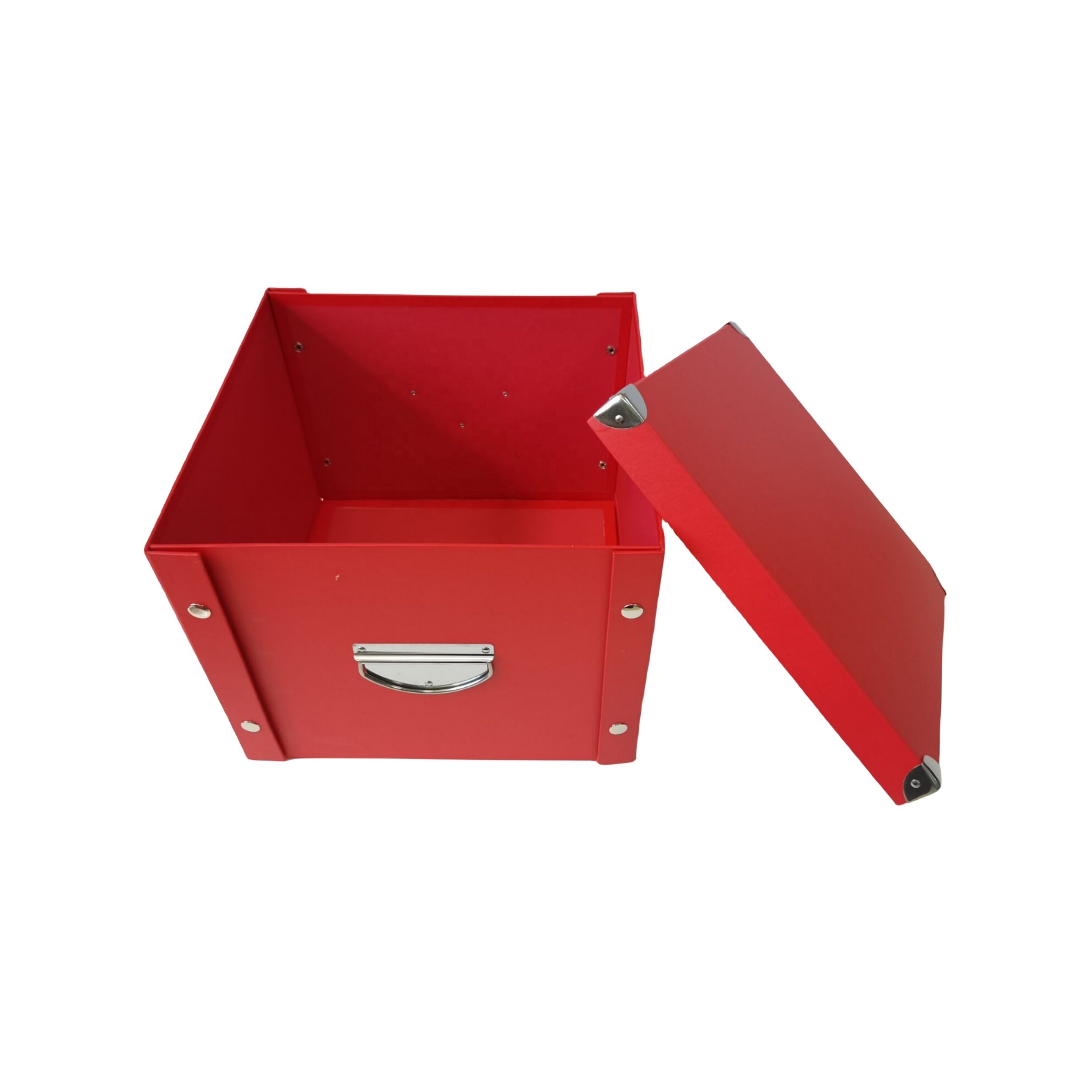 Custom desk organizer folding stationery box 13'x13'x10' paper box with handle cardboard collapsible storage box