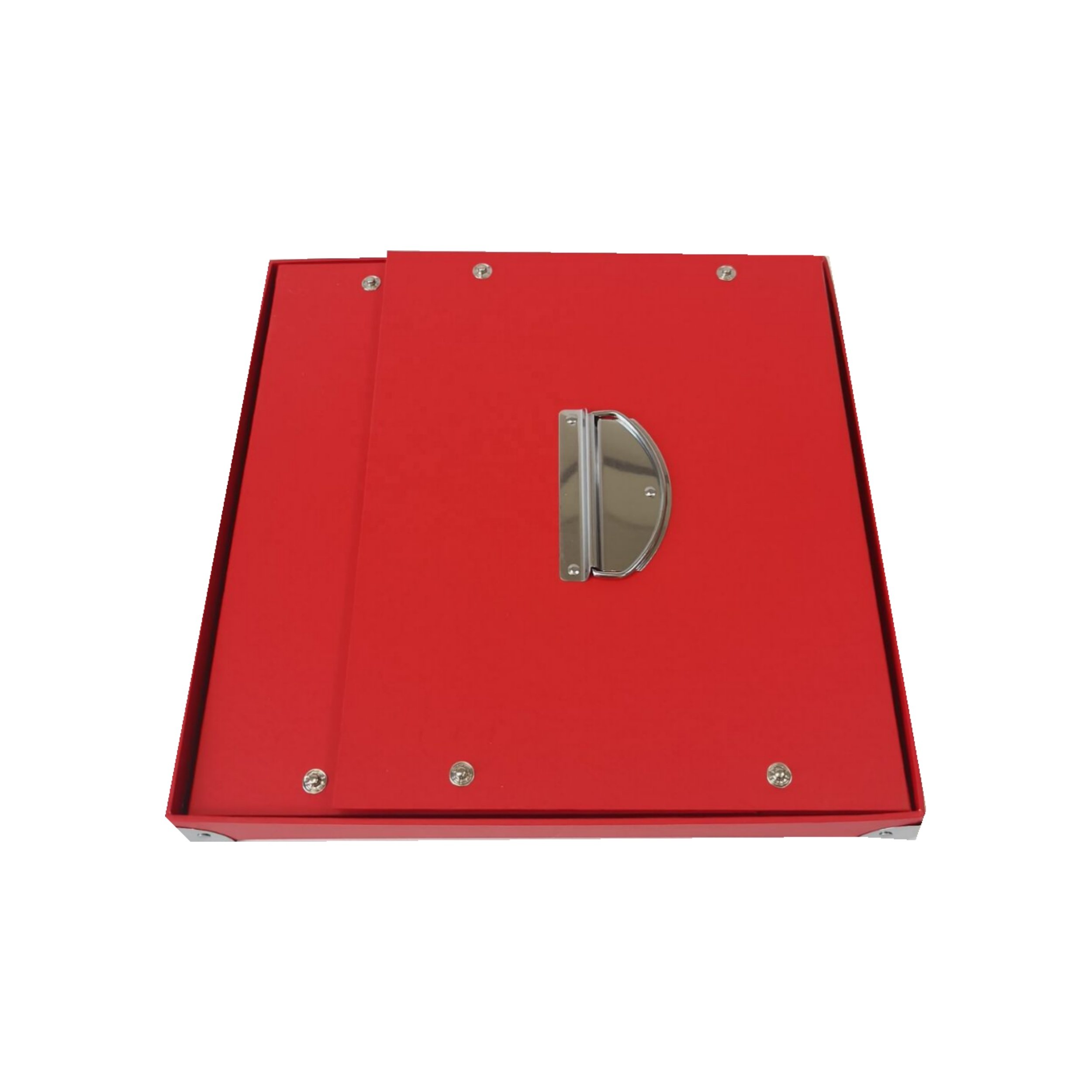 Custom desk organizer folding stationery box 13'x13'x10' paper box with handle cardboard collapsible storage box