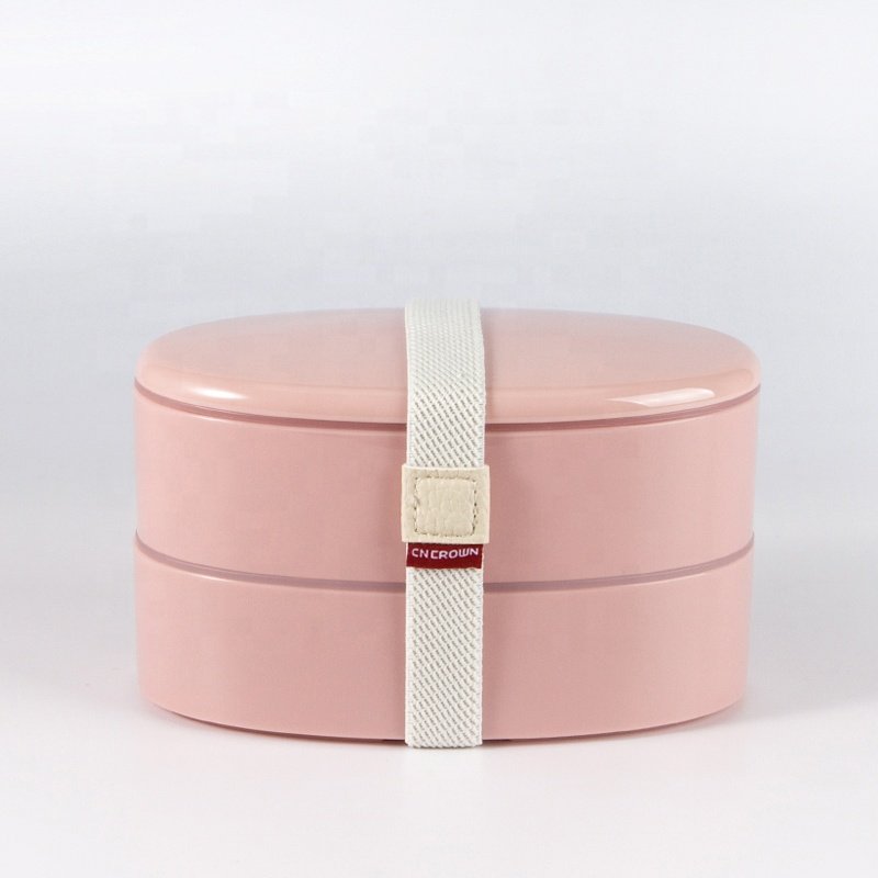 CNCrown 2 Layers Food Grade PP Microwave Dishwasher Safe Plastic Tiffin Box and Storage Box Bins Bento Lunch Box for Kids