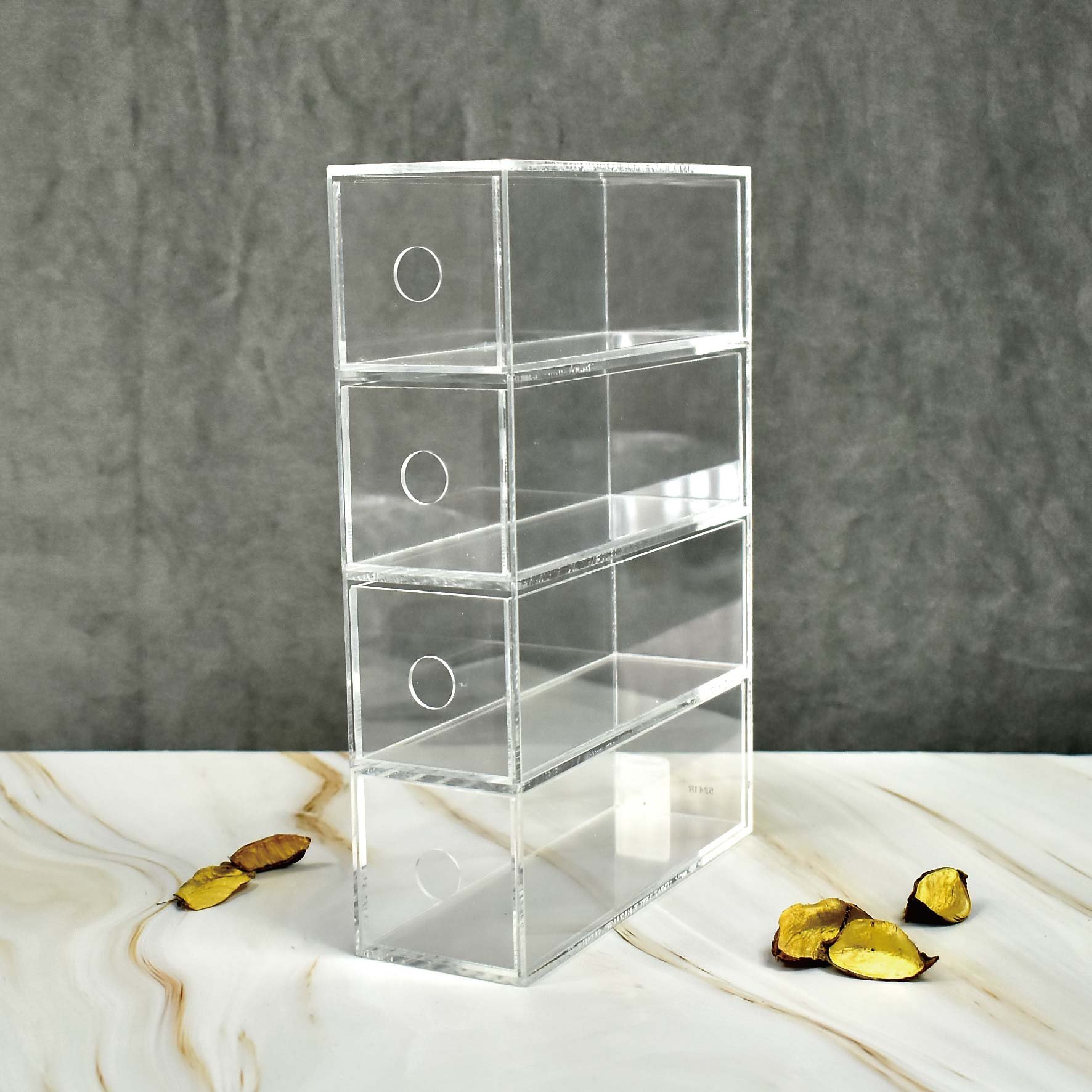 Household Office Desk Four Acrylic Plastic Drawer Storage Box