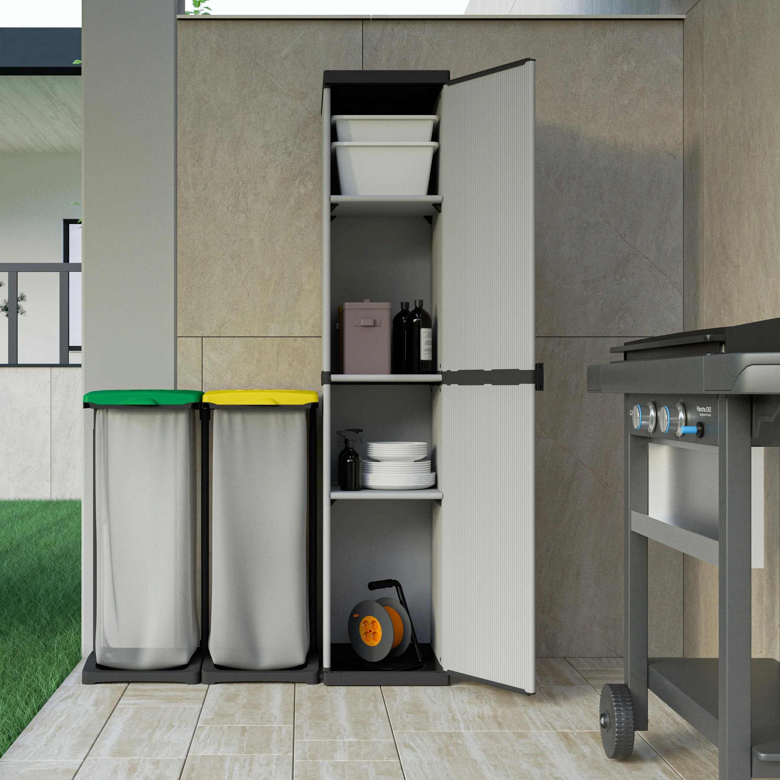 Superior Quality Screwless Storage Holders Durable Non-Folding Plastic Rack Garage Wardrobe Use Functional Design-OEM Welcome!