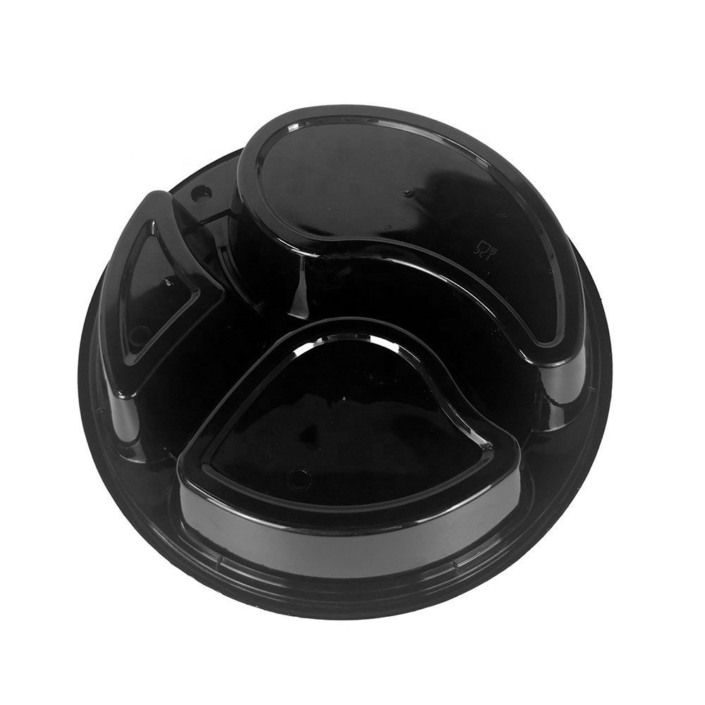 Disposable Food packaging Round Meal Prep Containers With Compartment