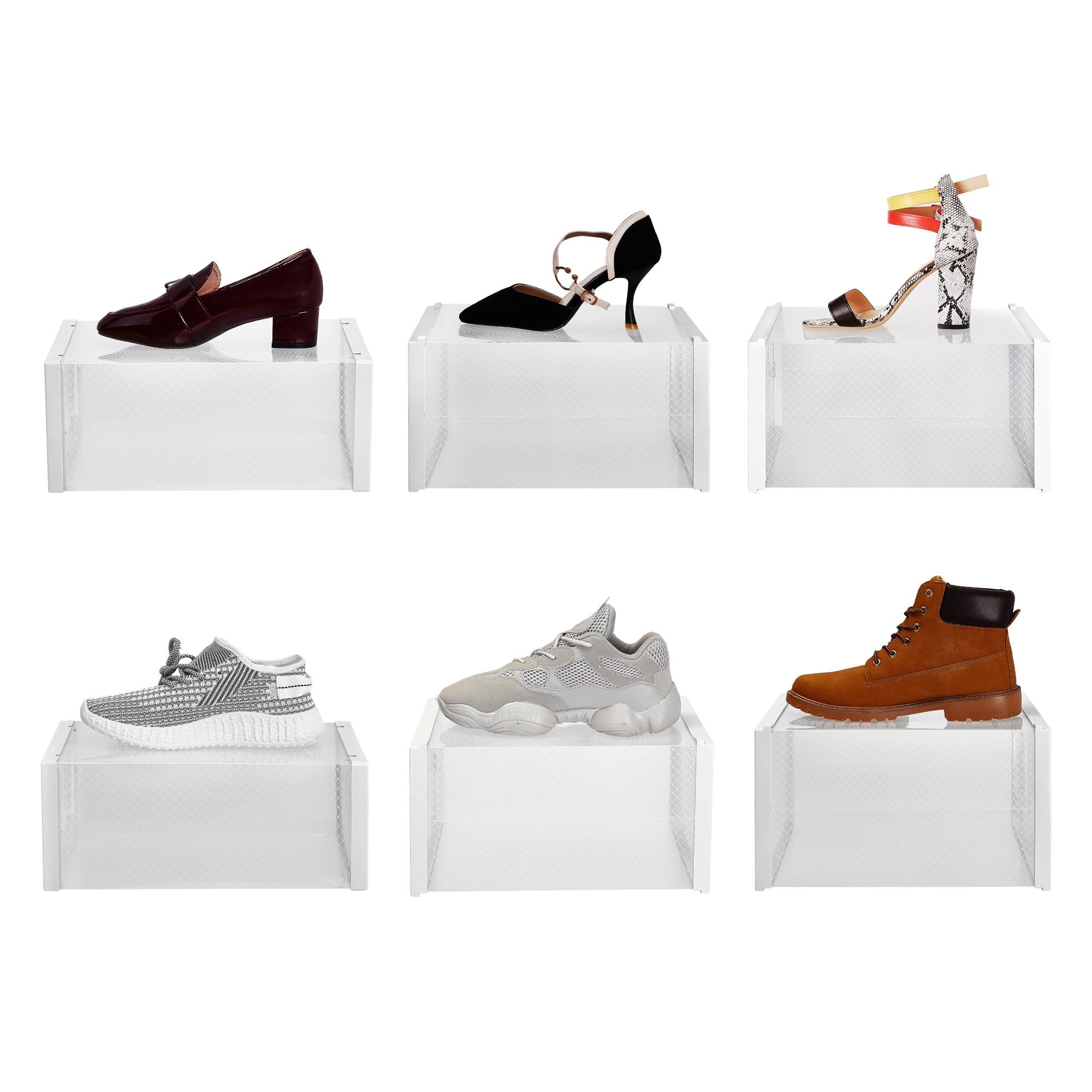 Sports Shoes Oem Acrylic Shoe Boxes Cear Acrylic Factory Custom Shoe Storage Box