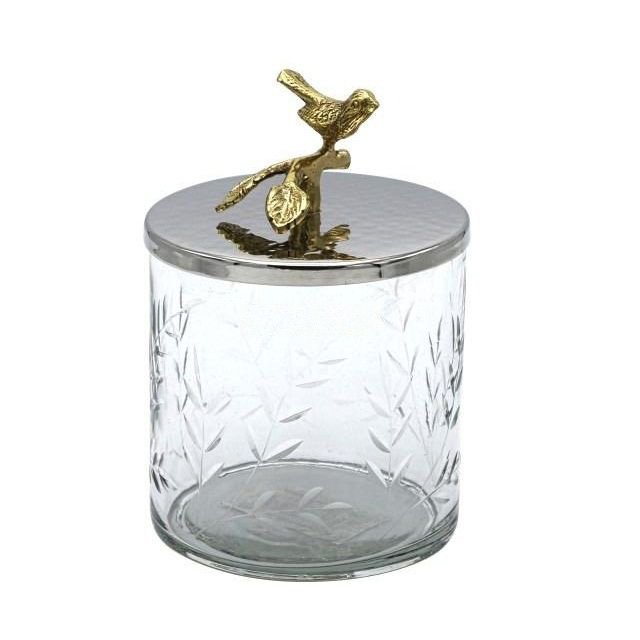 Decorative Latest Design Nickel Plated Fancy Canister or Storage Container Vintage Tableware Metal Canisters For Kitchen Usage