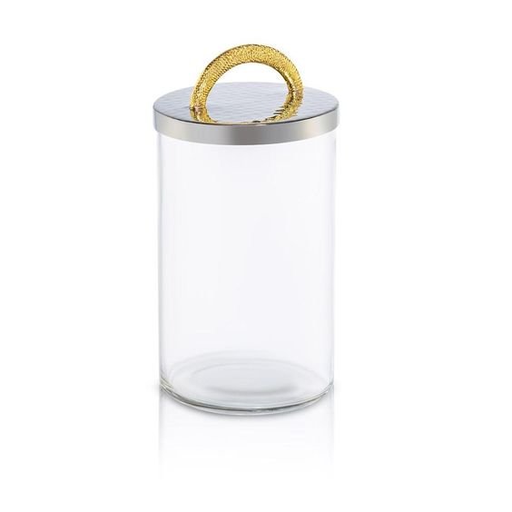 Decorative Latest Design Nickel Plated Fancy Canister or Storage Container Vintage Tableware Metal Canisters For Kitchen Usage