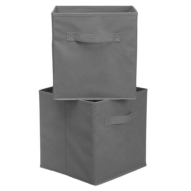 Hot Selling Large Capacity Foldable Cloth Storage Baskets Fabric Cube Storage Bins Sundries Organizer Toys Storage Boxes