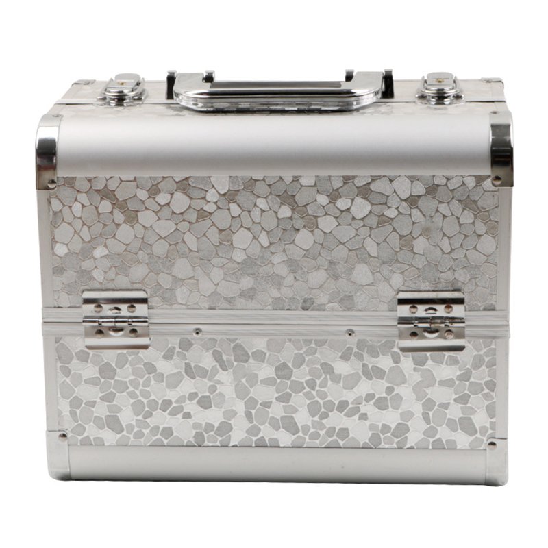 3-layer Lockable Cosmetic Organizer Box Professional Makeup Case for Make Up Tools Containing Storage Box Larger Capacity