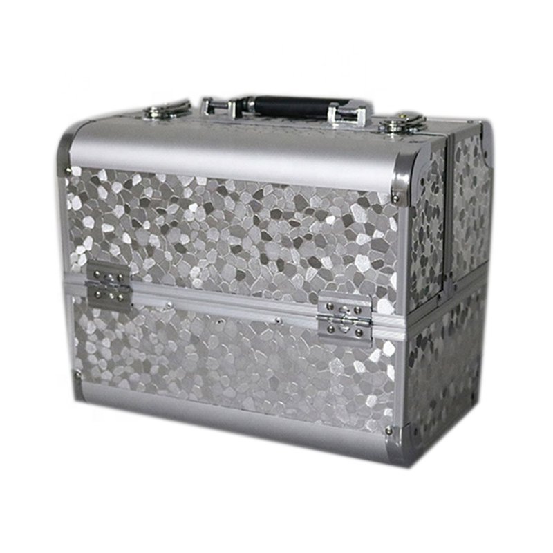 3-layer Lockable Cosmetic Organizer Box Professional Makeup Case for Make Up Tools Containing Storage Box Larger Capacity