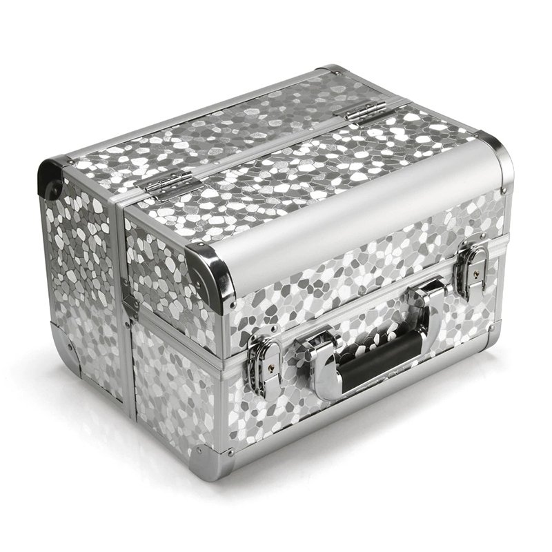 3-layer Lockable Cosmetic Organizer Box Professional Makeup Case for Make Up Tools Containing Storage Box Larger Capacity