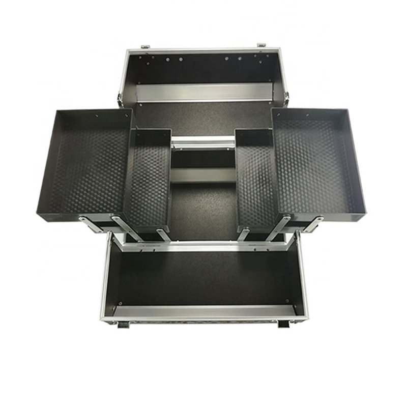 3-layer Lockable Cosmetic Organizer Box Professional Makeup Case for Make Up Tools Containing Storage Box Larger Capacity