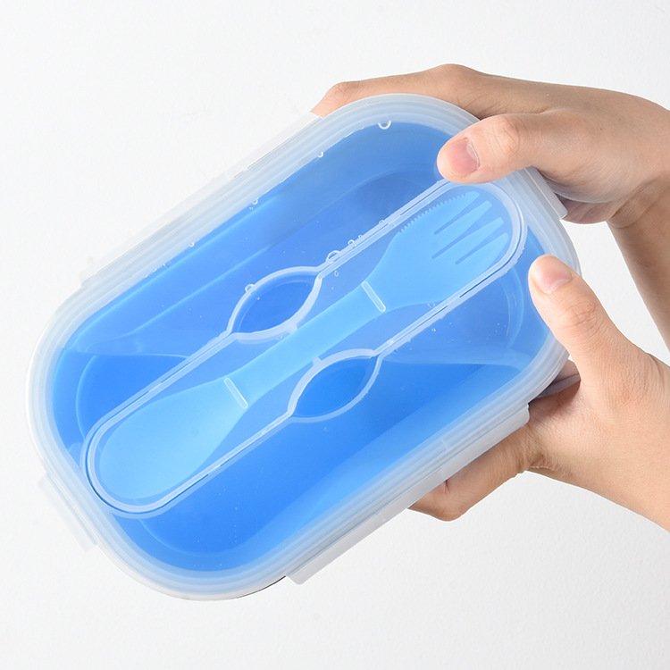 Food-Grade Foldable Lunch Box Collapsible Food Storage Containers Airtight Lunch Boxes