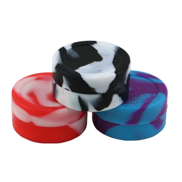 5ml food grade glow in the dark silicone jars container for smoking