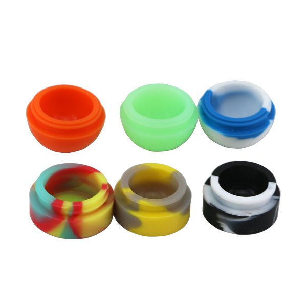 5ml food grade glow in the dark silicone jars container for smoking