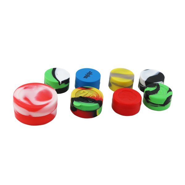 5ml food grade glow in the dark silicone jars container for smoking