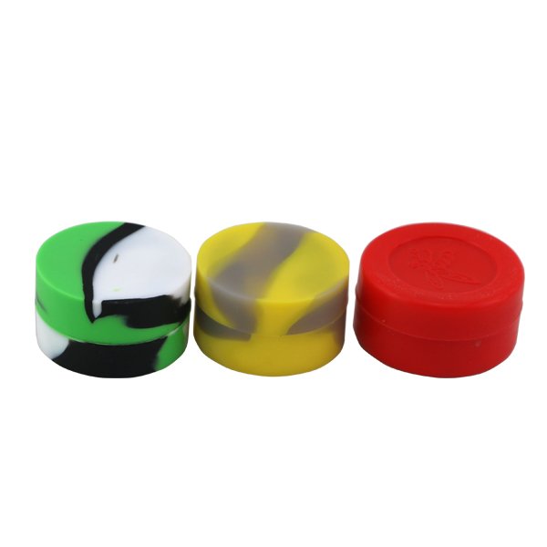 5ml food grade glow in the dark silicone jars container for smoking