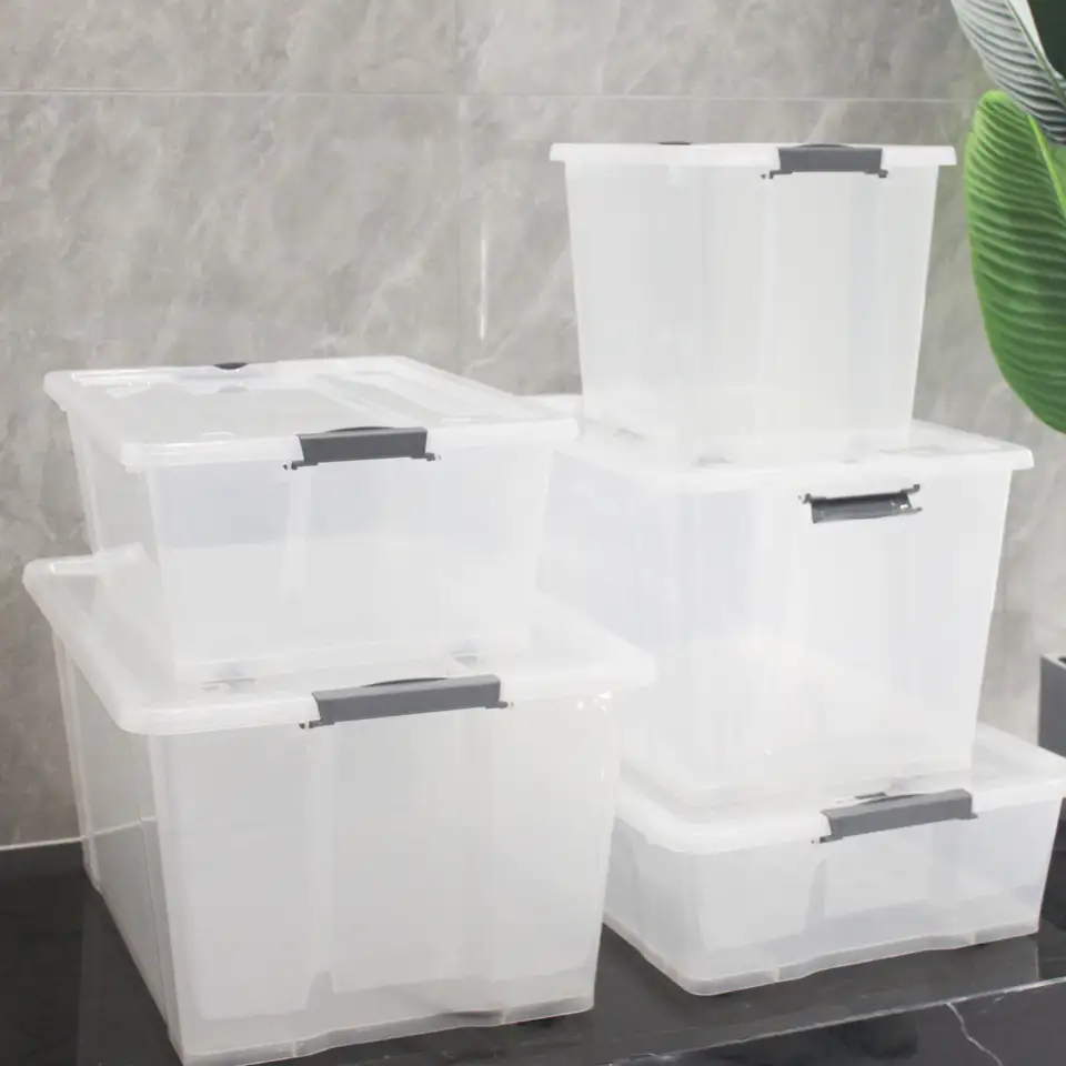 OEM/ODM GREENSIDE Wholesale Dust-proof Rectangular Transparent Clear Storage Boxes Clothing Box Organizer Plastic mold
