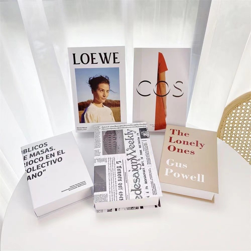 Fast shipping Decorative Books for Rooms Vacation Style Fake Books Decorations Coffee Table Ornaments Home Additional Decoration