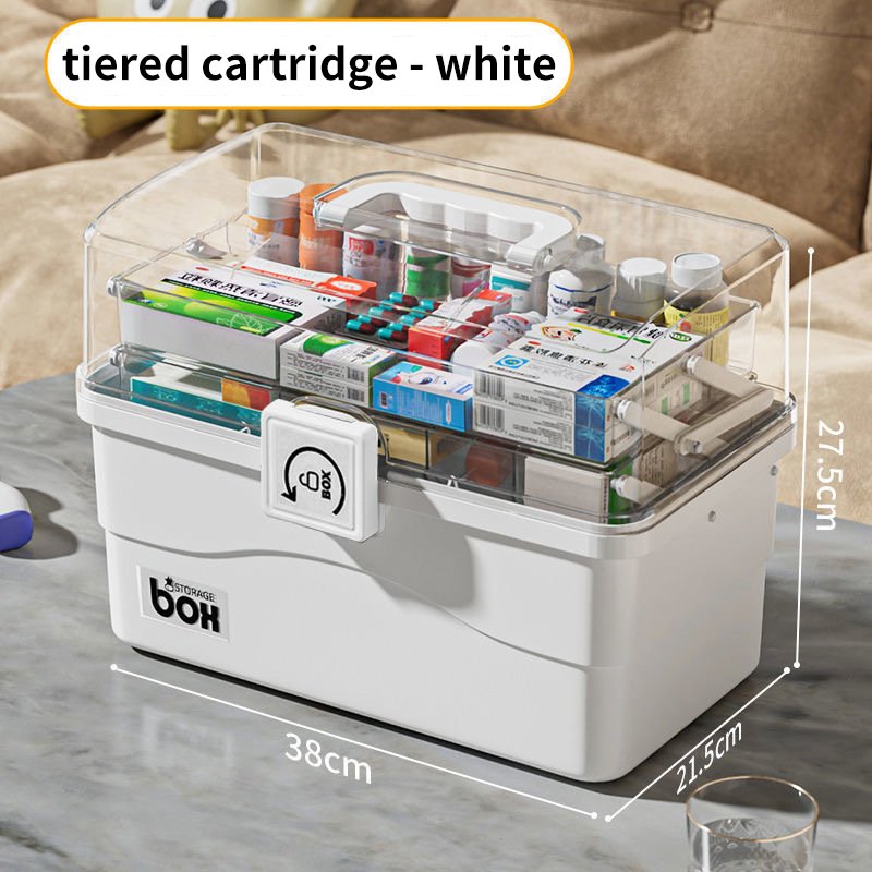 Large Size Family Multi Layer Medicine Cabinet Children Portable Emergency Medical Kit Household Medicine Storage Box