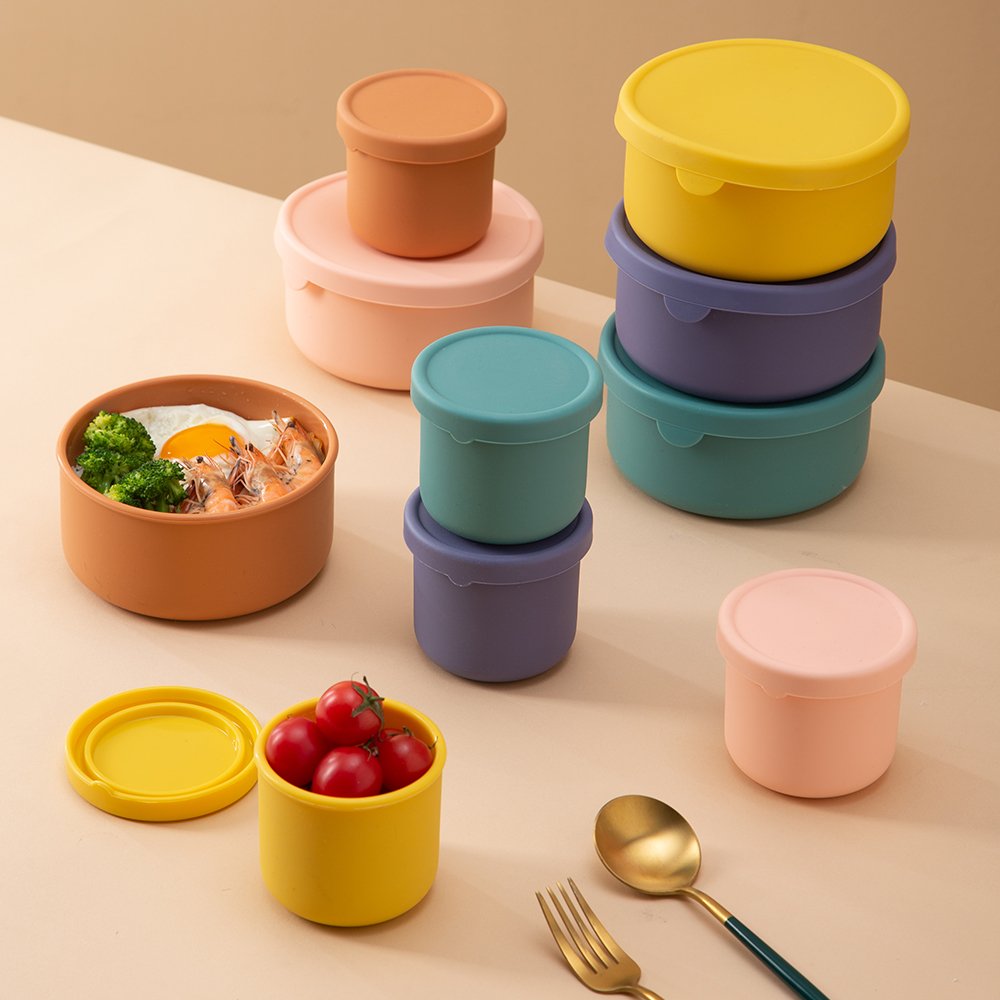 Hot Sale Food Storage Containers for Travel Microwave and Freezer Safe Silicone Pizza Dough Proofing Box for Kitchen
