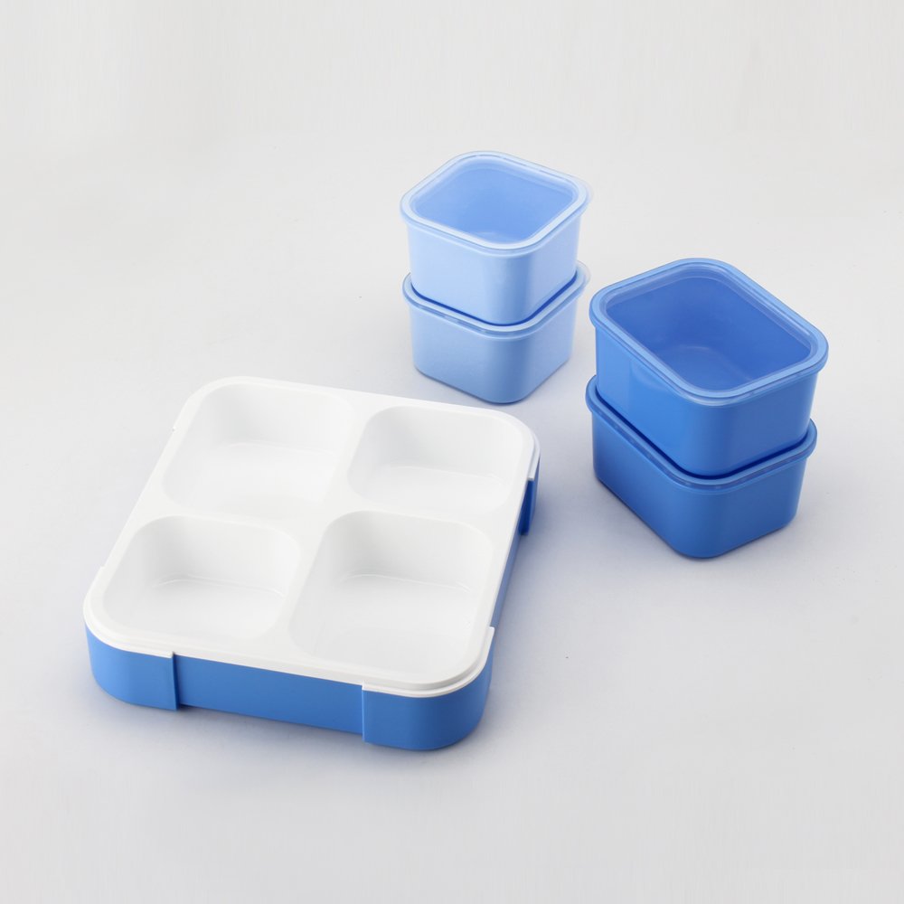 Bento Storage Lunch Boxes for Adults Storage Boxes & Bins Food Container Rectangle BPA Free Leak-proof Aritight 4 Compartment
