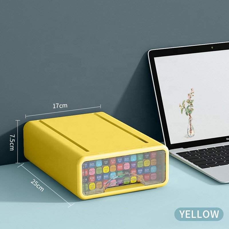Factory Transparent Desktop Storage Box Office File Storage Box Bedroom Study Stackable Storage Drawer