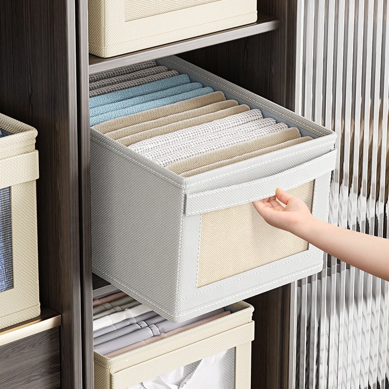 Portable Closet Drawer Divider Underwear Basket Storage Boxes & Bins Wardrobe Clothes Organizer Storage Box organizador de bano