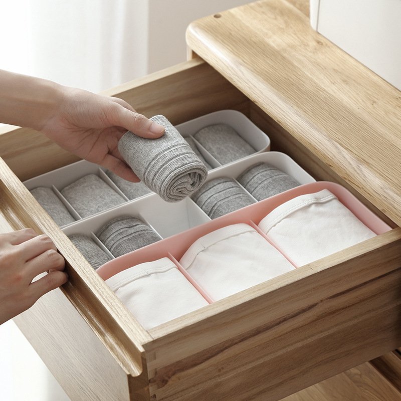 2024 New Product Underwear Socks Plastic Sundries Multi-Compartment High Quality Storage Box