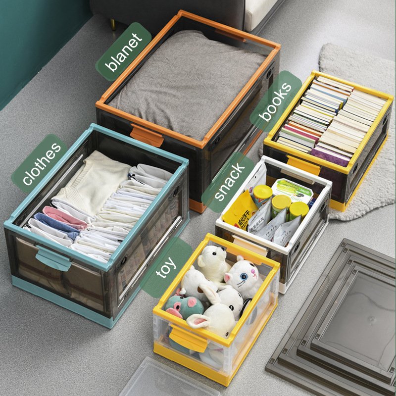 High Quality Multifunctional Storage Boxes Bins 20l Plastic Foldable Storage Box Collapsible Storage Boxes For Camping