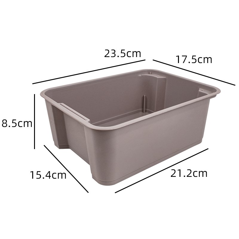 Desktop snack cosmetics facial mask plastic storage box rectangular colored sundries sorting storage basket