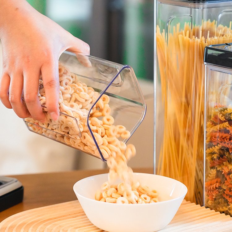 Wholesale Home Kitchen Pantry Stackable Large Airtight Seal Vacuum food Cerel Coffee Container Jar Organizer storage Box Set